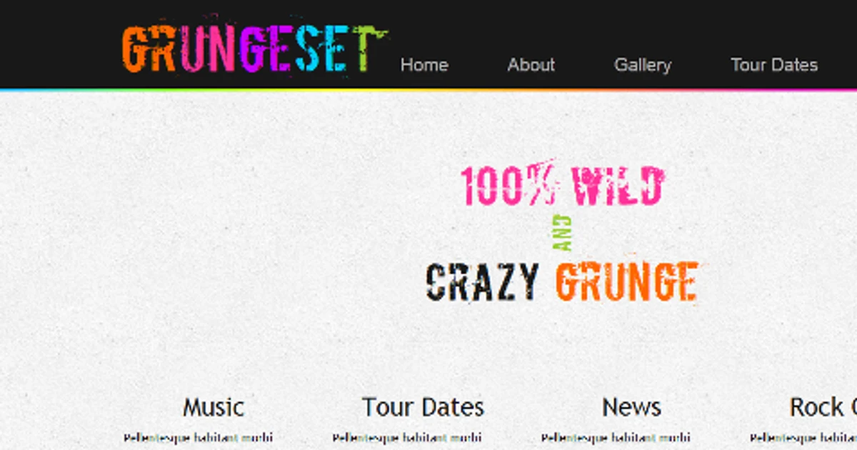 Grungeset HTML5 And CSS3 Template