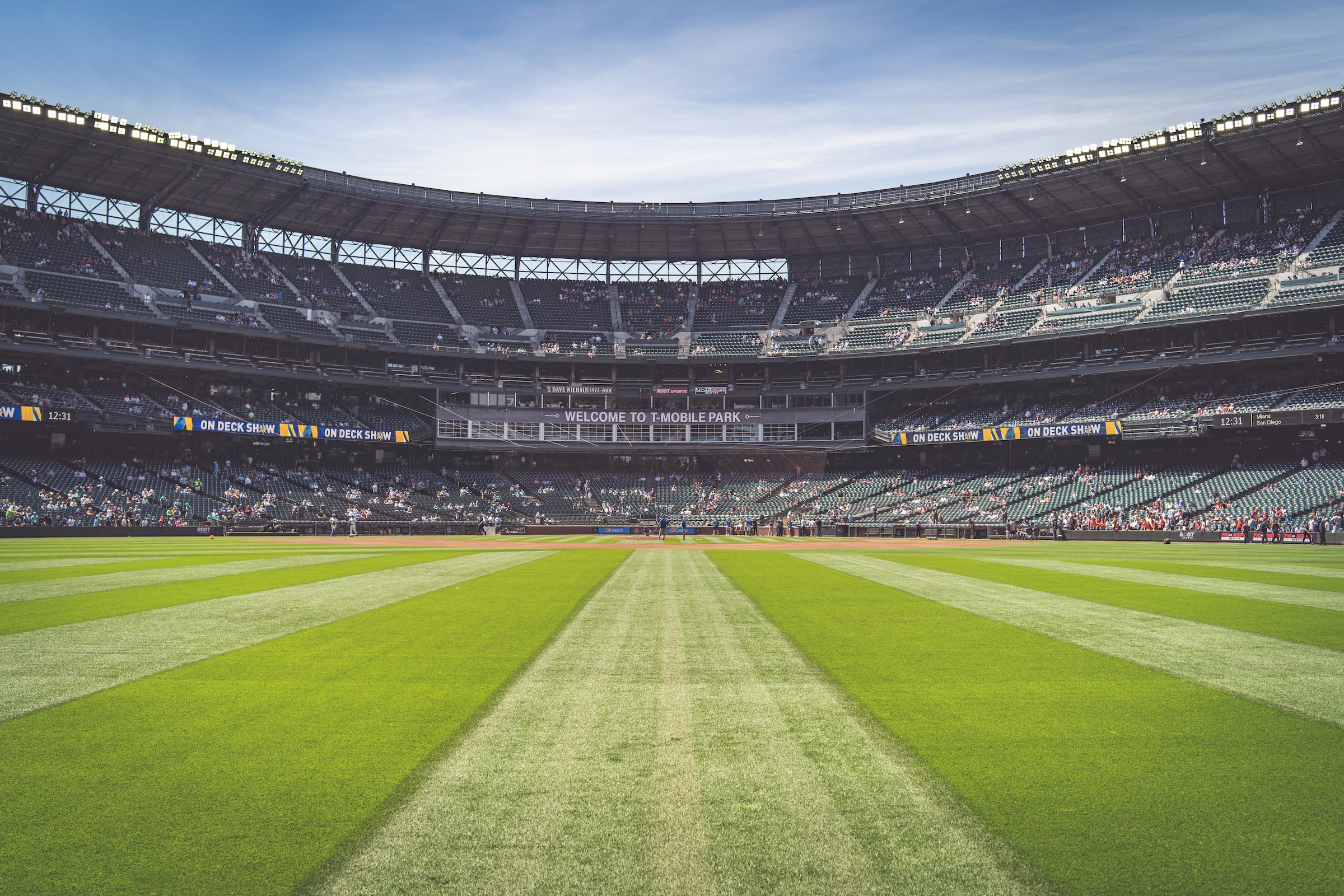 Baseball Field View From Center Field