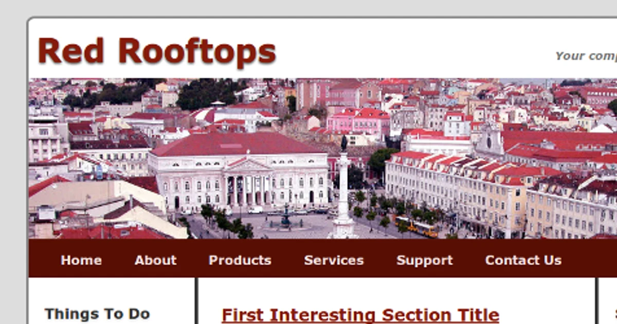 RedRooftops HTML5 And CSS3 Template