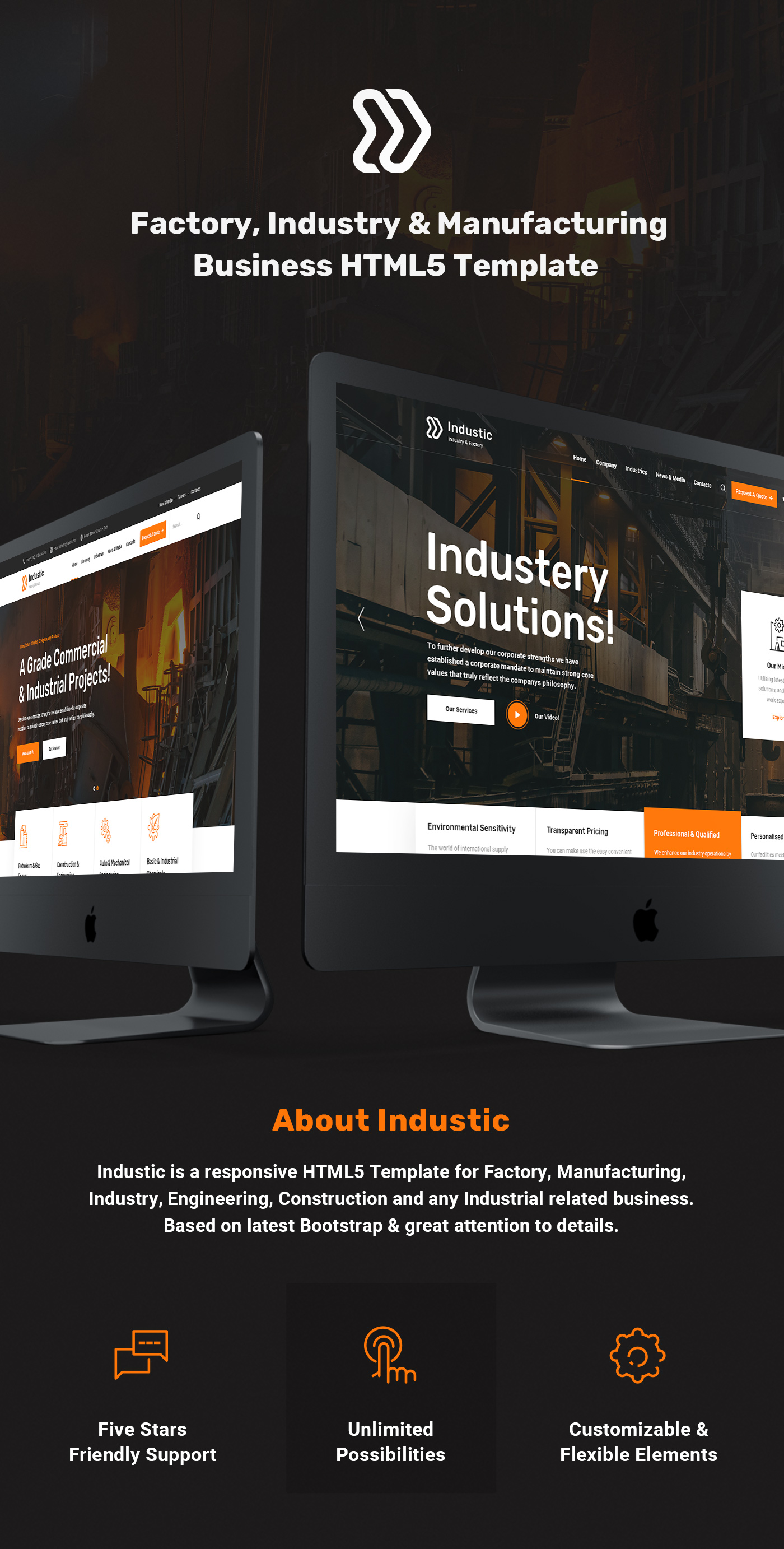 Build Your Own Indians Manufacture HTML5 Template