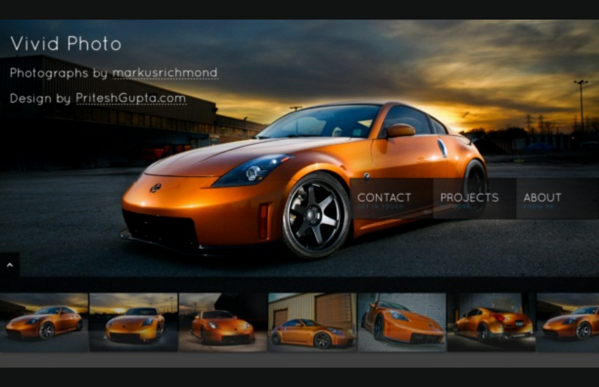 Vivid Photo HTML5 And CSS3 Template - Highlighting Photograph Collections